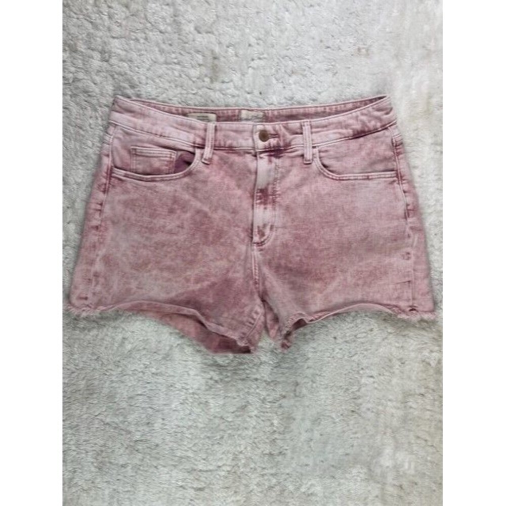 Universal Thread Size 14 32 Womens Shorts Mauve Cut Off High Rise Midi Stretch